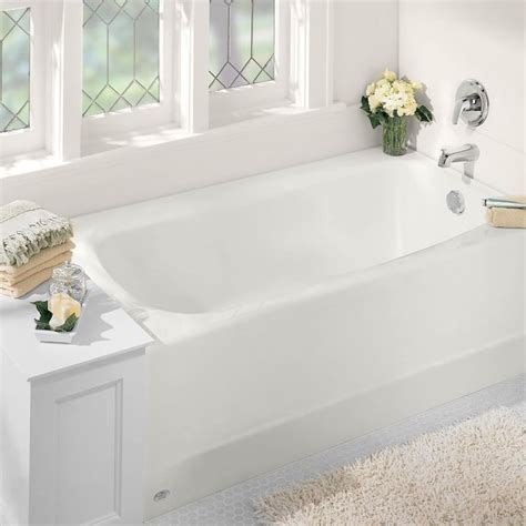 Shop American Standard Princeton 30-in x 60-in White Porcelain Enameled Steel Alcove Soaking Bathtub (Left Drain) in the Bathtubs department at Lowe&39;s. . Lowes bath tubs
